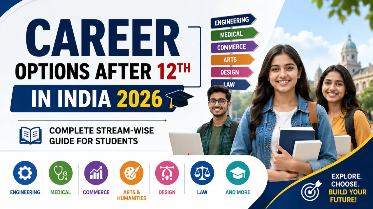 Career Options After 12th in India 2026: Complete Stream-Wise Guide for Students banner
