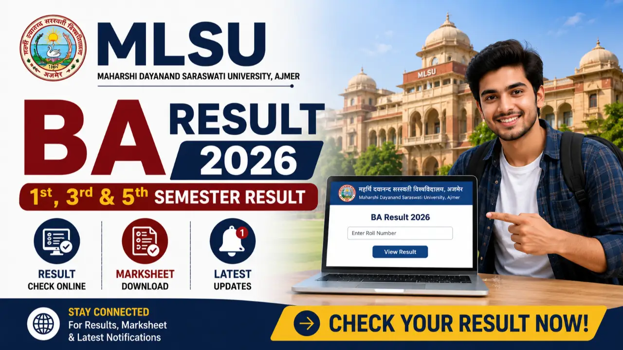 MLSU BA Result 2026: 1st, 3rd & 5th Semester Result, Marksheet, Latest Updates banner