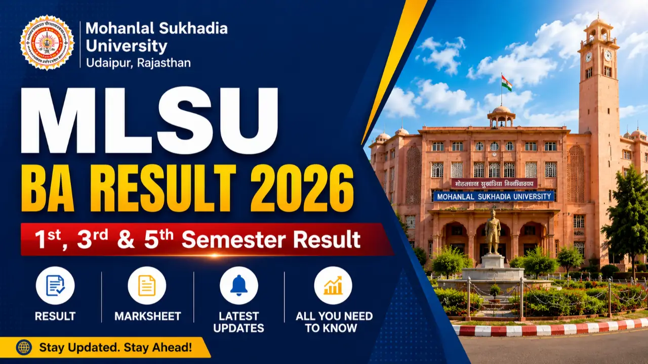 MLSU BA Result 2026: 1st, 3rd & 5th Semester Result, Marksheet, Latest Updates banner