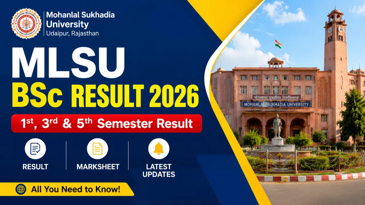 MLSU BSc Result 2026: 1st, 3rd & 5th Semester Result, Marksheet, Latest Updates banner