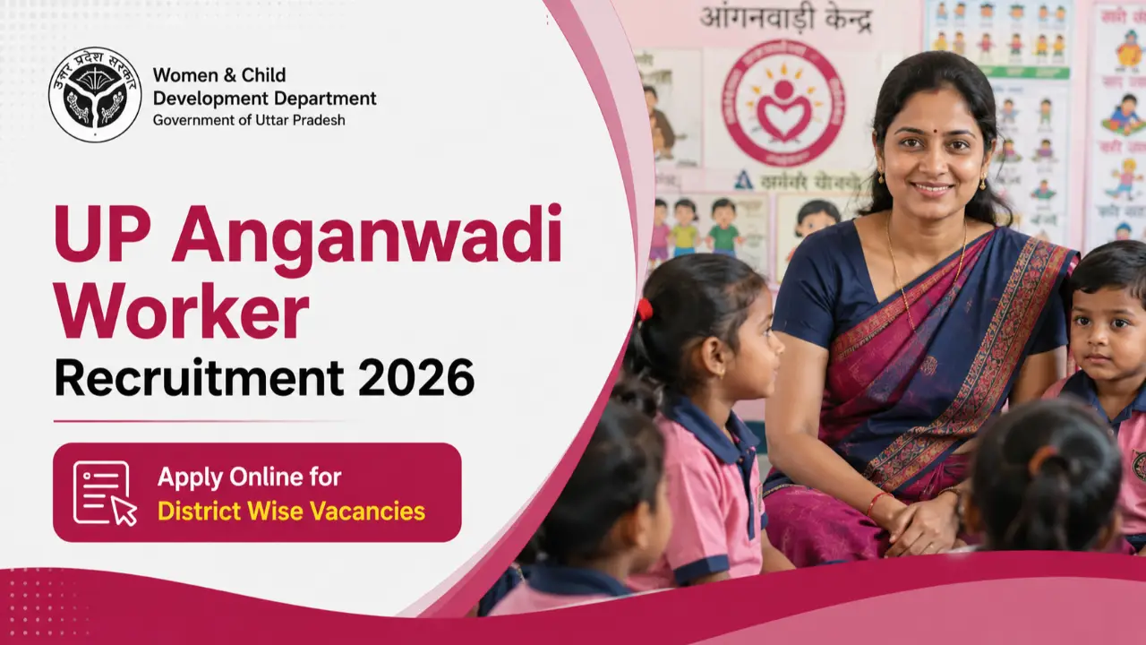 UP Anganwadi Worker Recruitment 2026: Apply Online for District Wise Vacancies banner